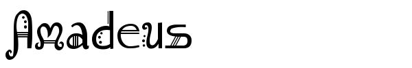Amadeus font preview